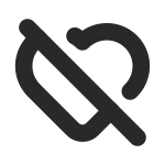 Heart Off SVG Icon